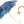 Load image into Gallery viewer, Luxury Blue Dahlia Umbrella Double Cloth