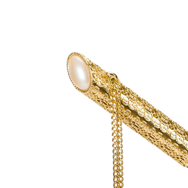 Vintage Pearled Umbrella Double Cloth