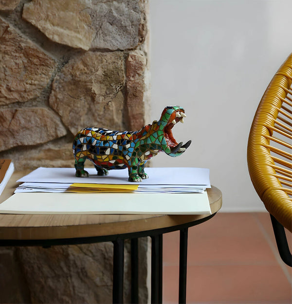 Classic Mosaic Hippo All measurements