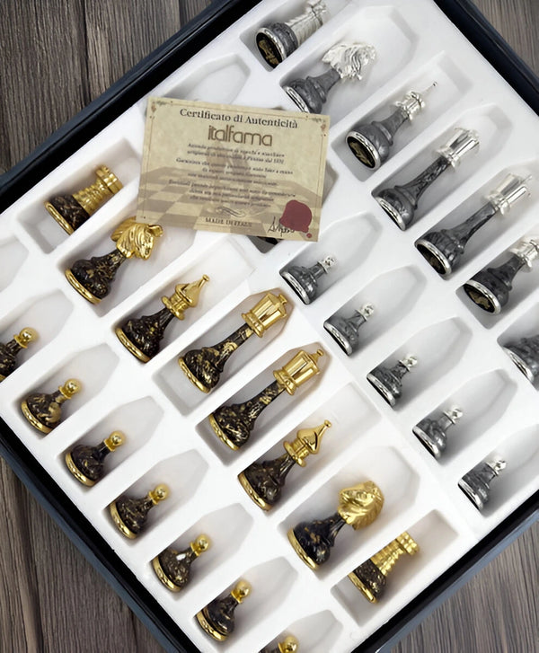 Persian Set Fantasy Version +  Wooden Chessboard Marble Top Drawer White Version