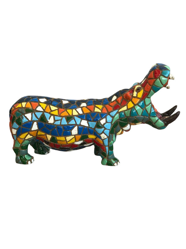 Classic Mosaic Hippo All measurements