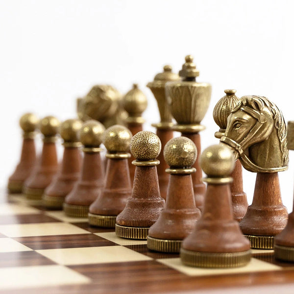 Classic Set +  Rosewood Wooden Chessboard with Drawer