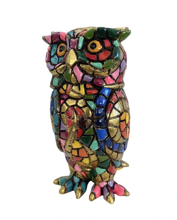 Carnival Mosaic Owl All measurements