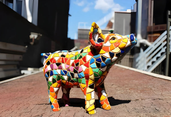 Classic Mosaic Piggy All measurements