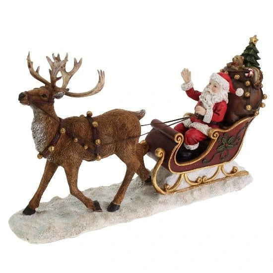 Santa in sleigh