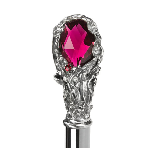 Umbrella with Luxury Red Gem Handle