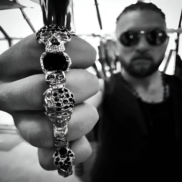 Silver Knuckleduster Umbrella