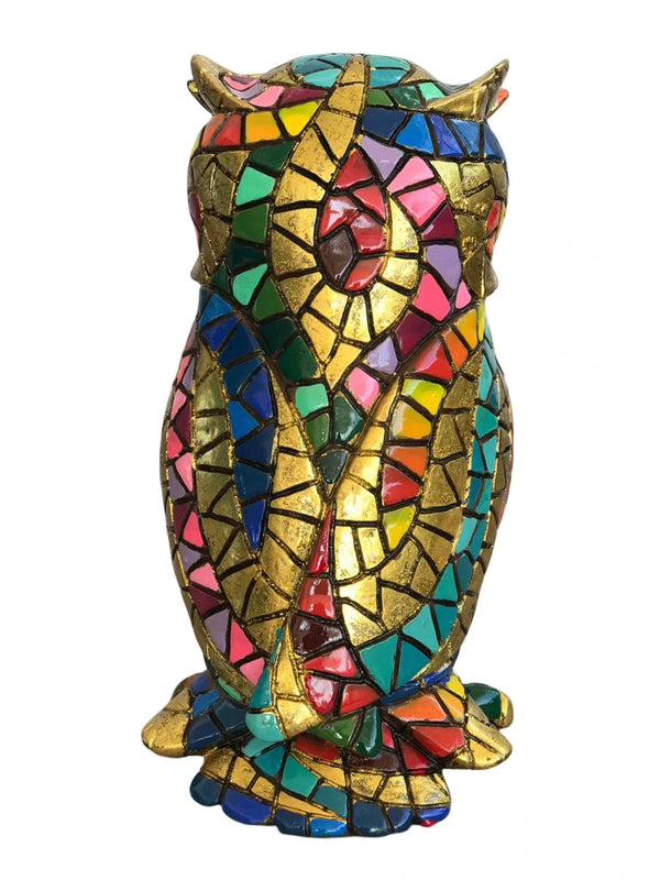 Carnival Mosaic Owl All measurements