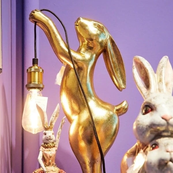 Light Holding Rabbit Gold