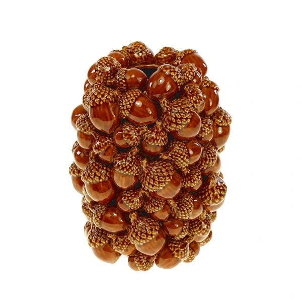 Vase Acorns Brown