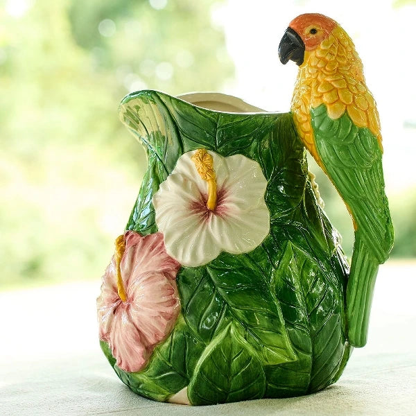 Pitcher with Parrot
