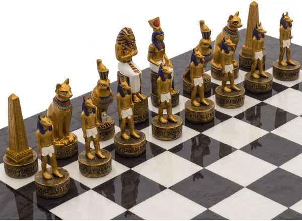 Wooden Briar Grey Board + The Ancient Egypt Hand Painted