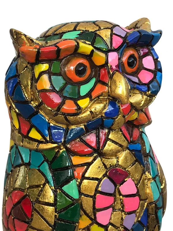 Carnival Mosaic Owl All measurements