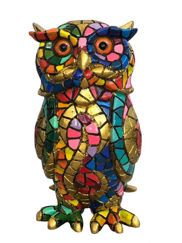 Carnival Mosaic Owl All measurements