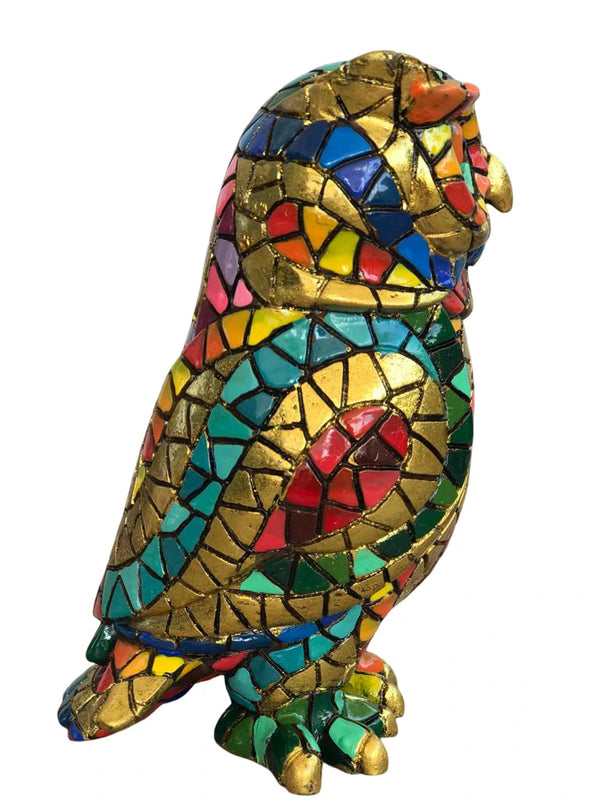 Carnival Mosaic Owl All measurements
