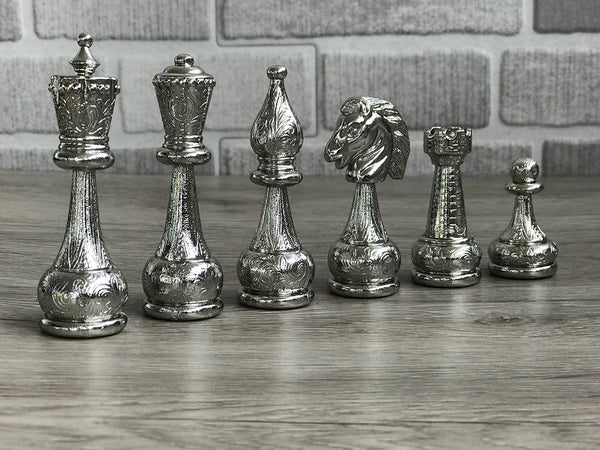 Flowery Gold Silver Plated Set