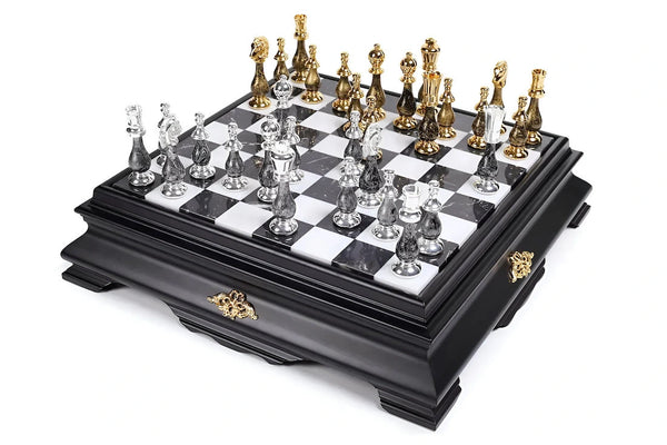Oriental Big Set Fantasy Style + Black Wooden and marble chess board