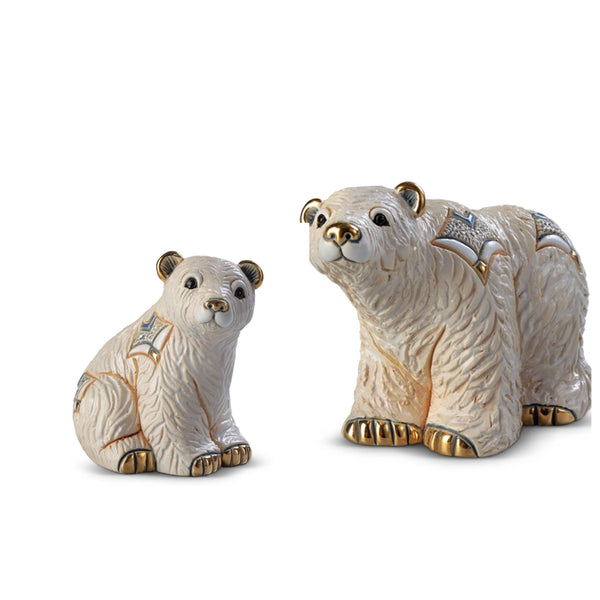 Artic Polar Bear & Baby Set