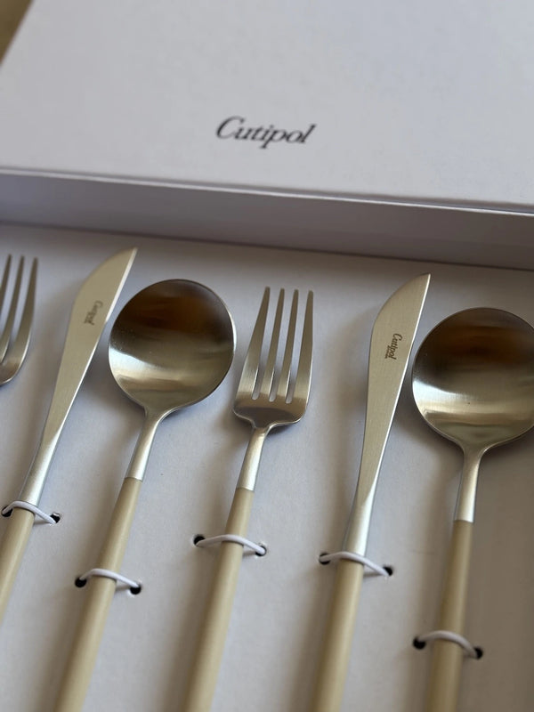Goa Ivory Silver Plated 6 Pcs. Set + Card box