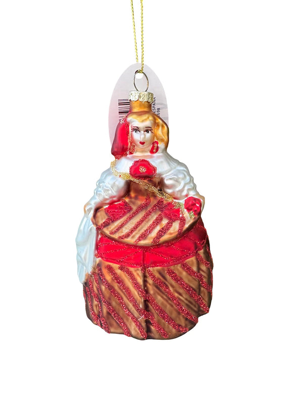 Set of 6 Christmas Menina Mosaic Ornaments