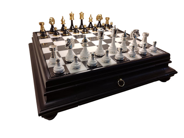 Persian Big Set + Luxurious Marble Wood Chessboard