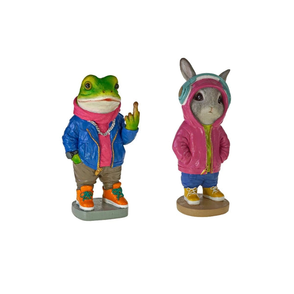 Rapper Frog & Sis Rabbit Set