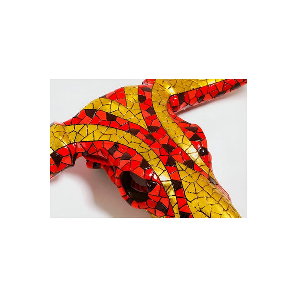 Carnival Red Gold Skull Bull