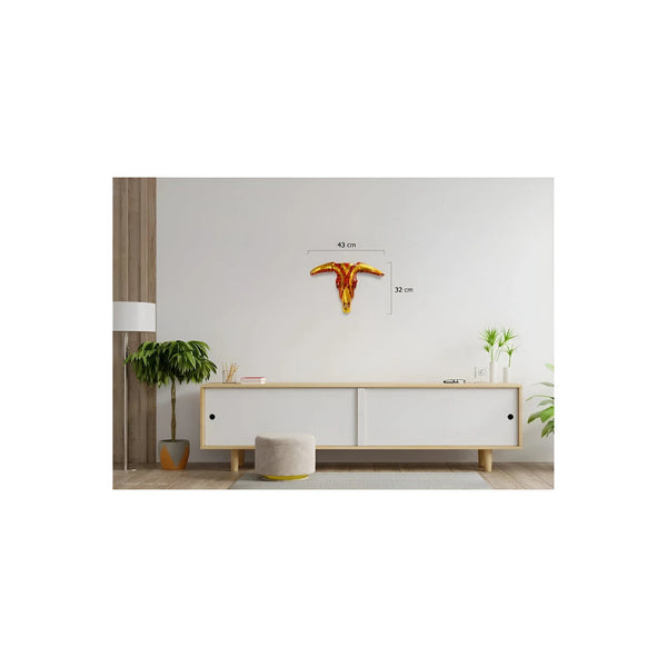 Carnival Red Gold Skull Bull