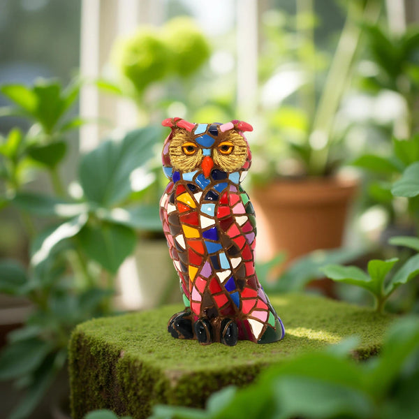 Classic Mosaic Gold Owl