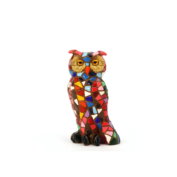 Classic Mosaic Gold Owl