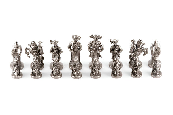 Landsknecht Set + Leatherette chessboard Black Gold