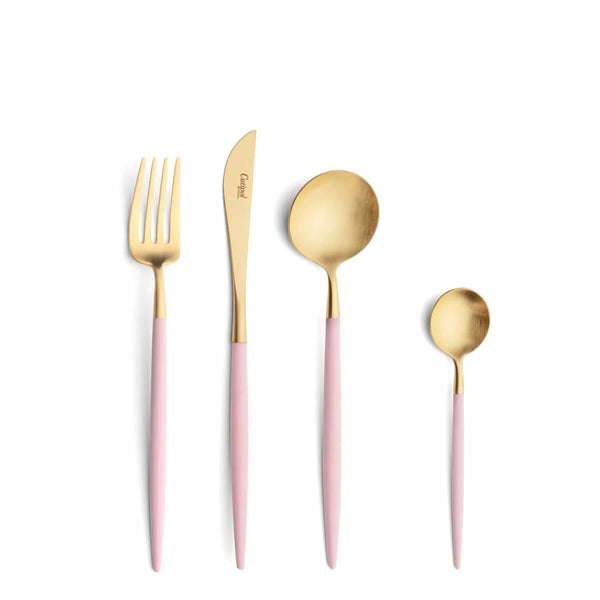 Goa Pink Gold Plated 24 Pcs.Set + Wooden Box