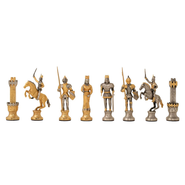Emperor Of Roman Empire Unique Chess Set Bronze Gold 24 Karat