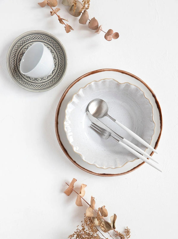 Goa White Silver Plated 24 Pcs. Set