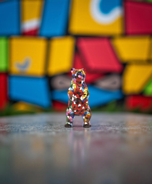 Classic Multicolor Mosaic Bear