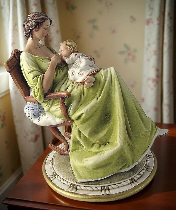 Mother on rocking chair