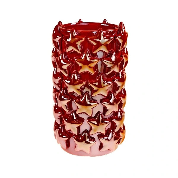 Vase Stars Red