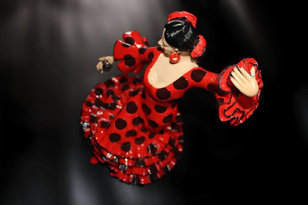 Classic Flamenco Dancer Red Dress All Measurements