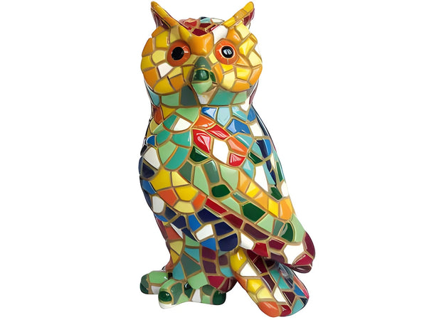 Classic Mosaic Owl All measurements