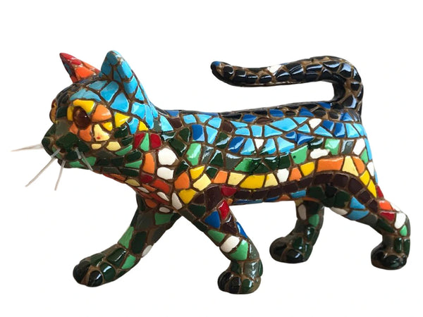 Classic Mosaic Cat Walking