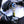 Load image into Gallery viewer, Black Umbrella with Luxury Blue Gem Handle