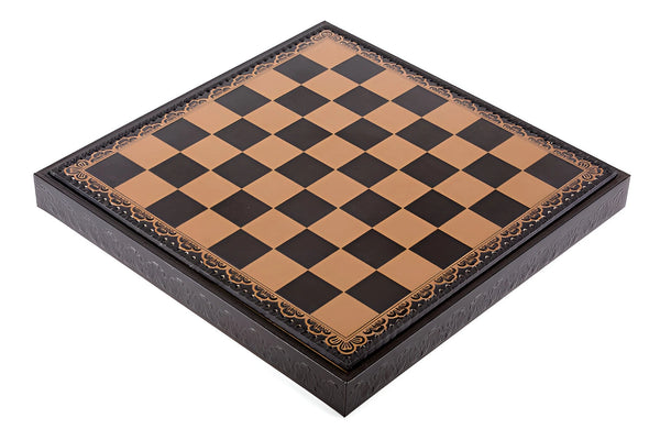 Napoleon Big Set + Leatherette Chessboard Gold Black