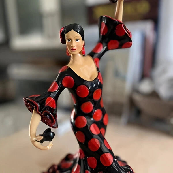 Classic Flamenco Dancer Black Dress All Measurements