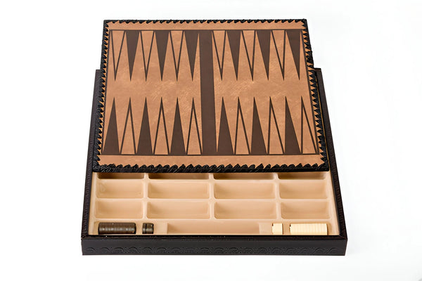 Romans VS Barbarians Set + Leatherette Chessboard Black Gold