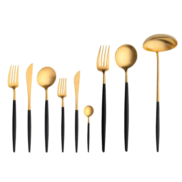 Goa Black Gold Plated 75 Pcs. + Wooden box