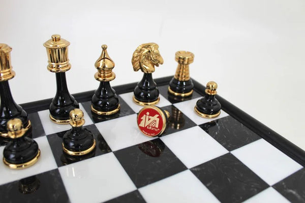 Persian Big Set + Luxurious Marble Wood Chessboard