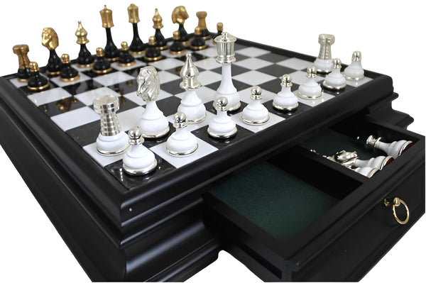 Persian Big Set + Luxurious Marble Wood Chessboard