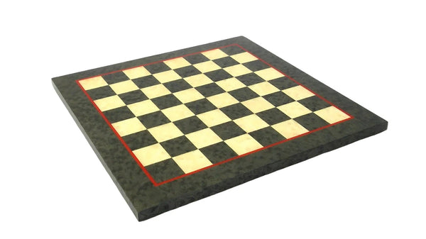 Hand Painted Pewter Chess Pieces+Briar Erable Green Wood Chessboard