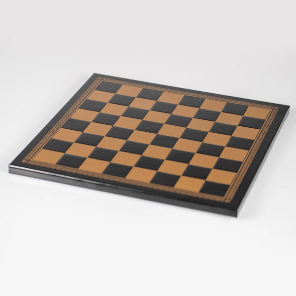 Medieval Busts Hand Painted Resin Chess Pieces + Leatherette Chess Board