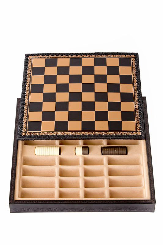 Camelot Chess Set + Leatherette chessboard